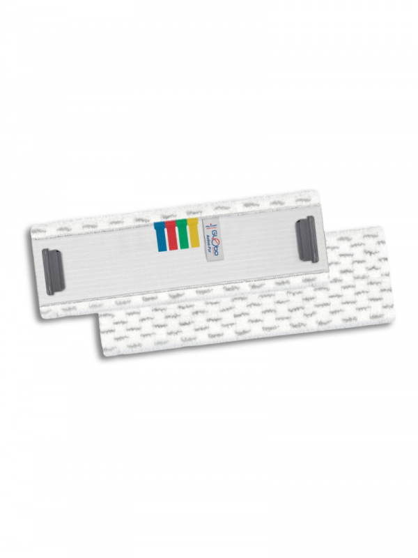 Rezerva mop Globo Active Fur, din microfibra, cu micro-clapete si etichete de culoare, 40 x 13 cm - 406K00