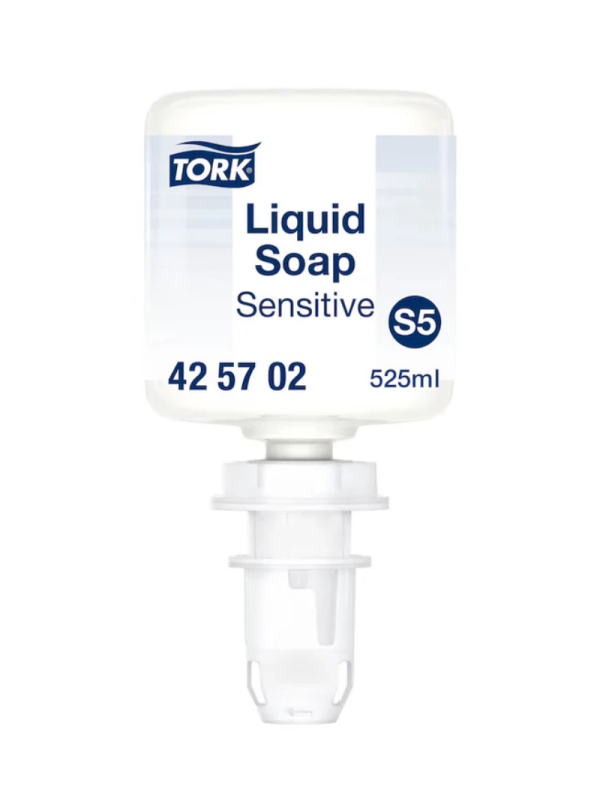  Rezerva sapun lichid Tork Sensitive 525ml S5 425702 produs destinat utilizarii profesionale in spatii comerciale Rezerva sapun lichid Tork Sensitive 525ml S5 425702 produs recomandat pentru horeca si industrie Rezerva sapun lichid Tork Sensitive 525ml S5