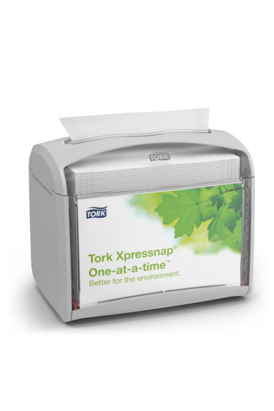 Dispenser de șervețele de masă, Tork Xpressnap® Tabletop, gri deschis, N4 - 272613