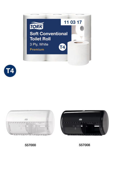  Hartie igienica Tork Soft premium T4 110317 Hartie igienica pentru bai si birouri Hartie igienica premium cu 3 straturi Thumbnail Thumbnail Thumbnail Descriere Oferiți confort oaspeților dumneavoastră cu hârtia igienică convențională Tork Soft,  creată p