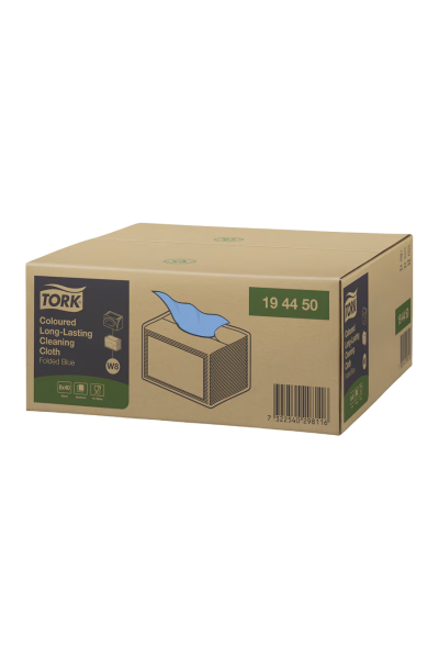 Lavete pentru curatare Tork Coloured Long-Lasting, albastre, 40 buc/set - 194450