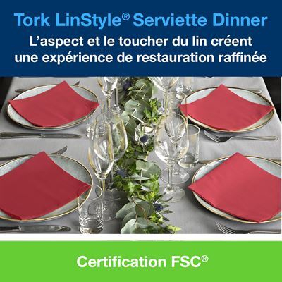 Servetele de Masa Linstyle® Dinner Premium Rosu - 478854